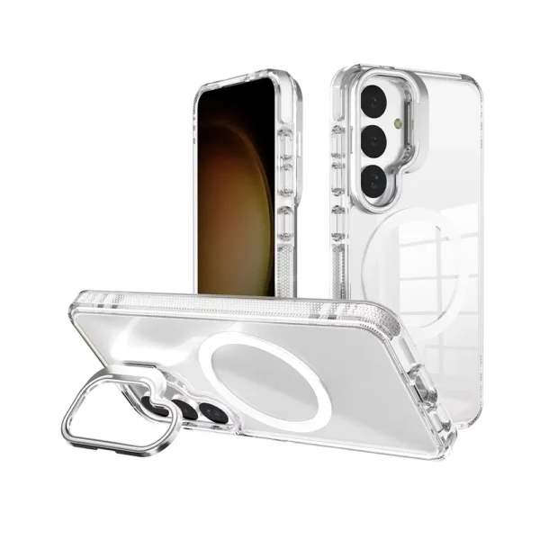Frosted Transparent Magsafe Case for Samsung S26 Ultra-4