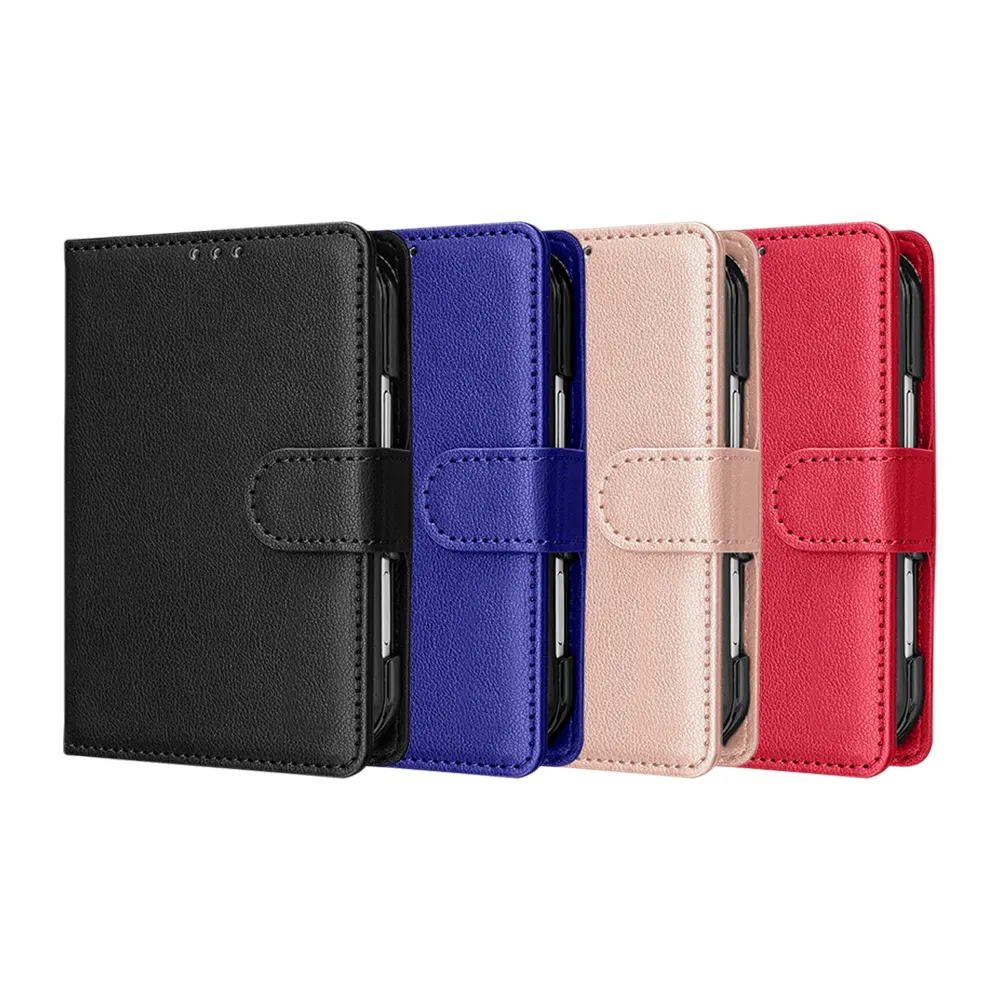 1A Leather Flip Wallet Book Case For iPhone Duo Main Leather-Flip-Wallet-Book-Case-For-iPhone-Duo-Main-1