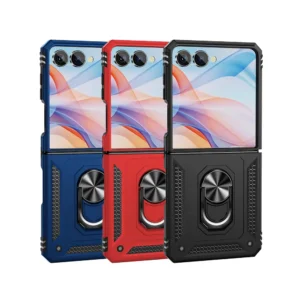 Slim Shockproof Ring Armor Stand Phone Case for Samsung Galaxy Z Flip 8-1