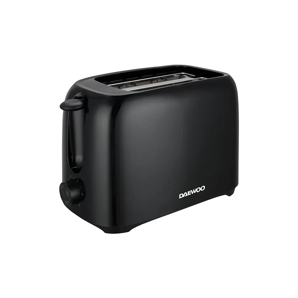 6A DAEWOO SDA1674 2 Slice Plastic Toaster Black DAEWOO SDA1674 2 Slice Plastic Toaster - Black-1