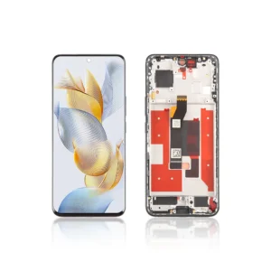Replacement OLED LCD Screen Display Touch and Digitizer Assembly For Honor 90 Black – With Frame-1