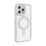 11E Diamond Magsafe Magnetic Case For iPhone 15 Pro Silver