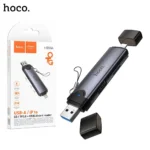 HOCO HB56A Victory 3-in-1 USB-A & Lightning Card Reader-1