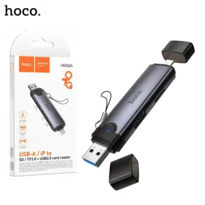 HOCO HB56A Victory 3-in-1 USB-A & Lightning Card Reader-1