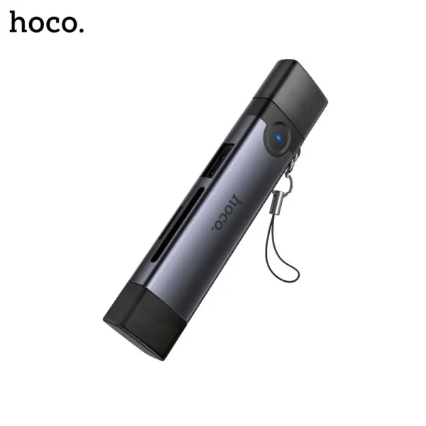 HOCO HB56A Victory 3-in-1 USB-A & Lightning Card Reader-5