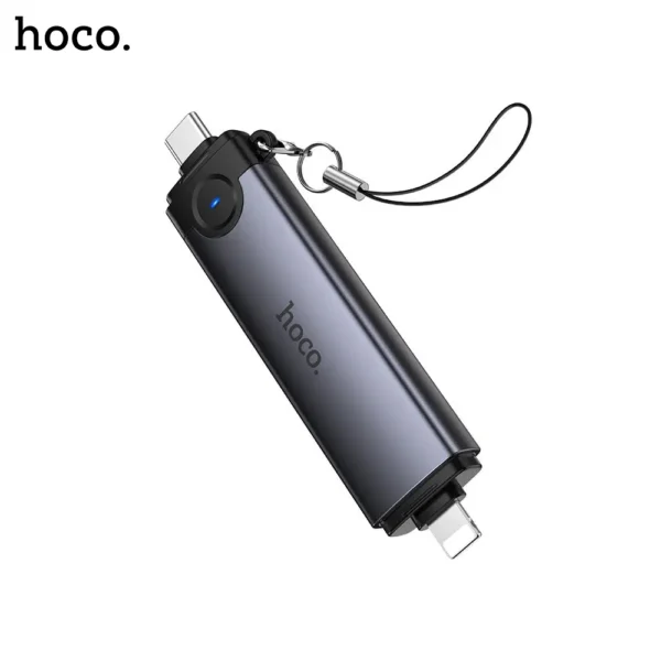 HOCO HB56B Victory 3-in-1 USB-C & Lightning Card Reader-3