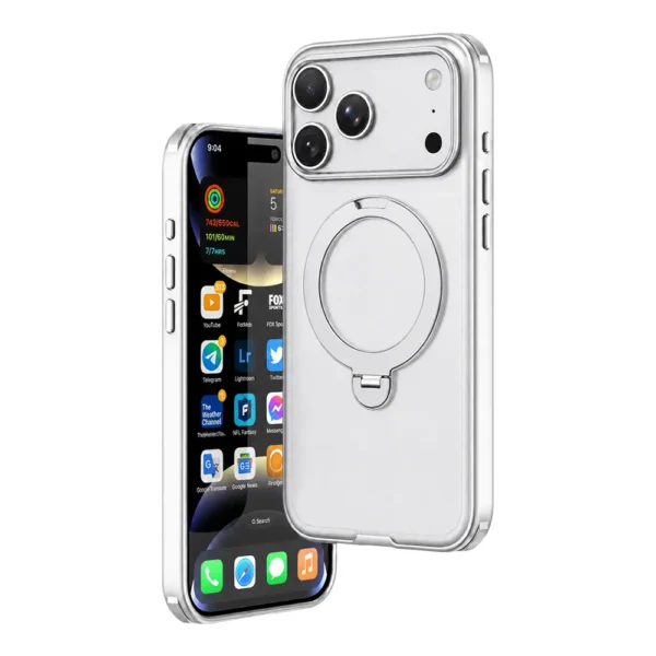 Magsafe Halo Ring Stand Case For iPhone 17/18 Pro Max-5