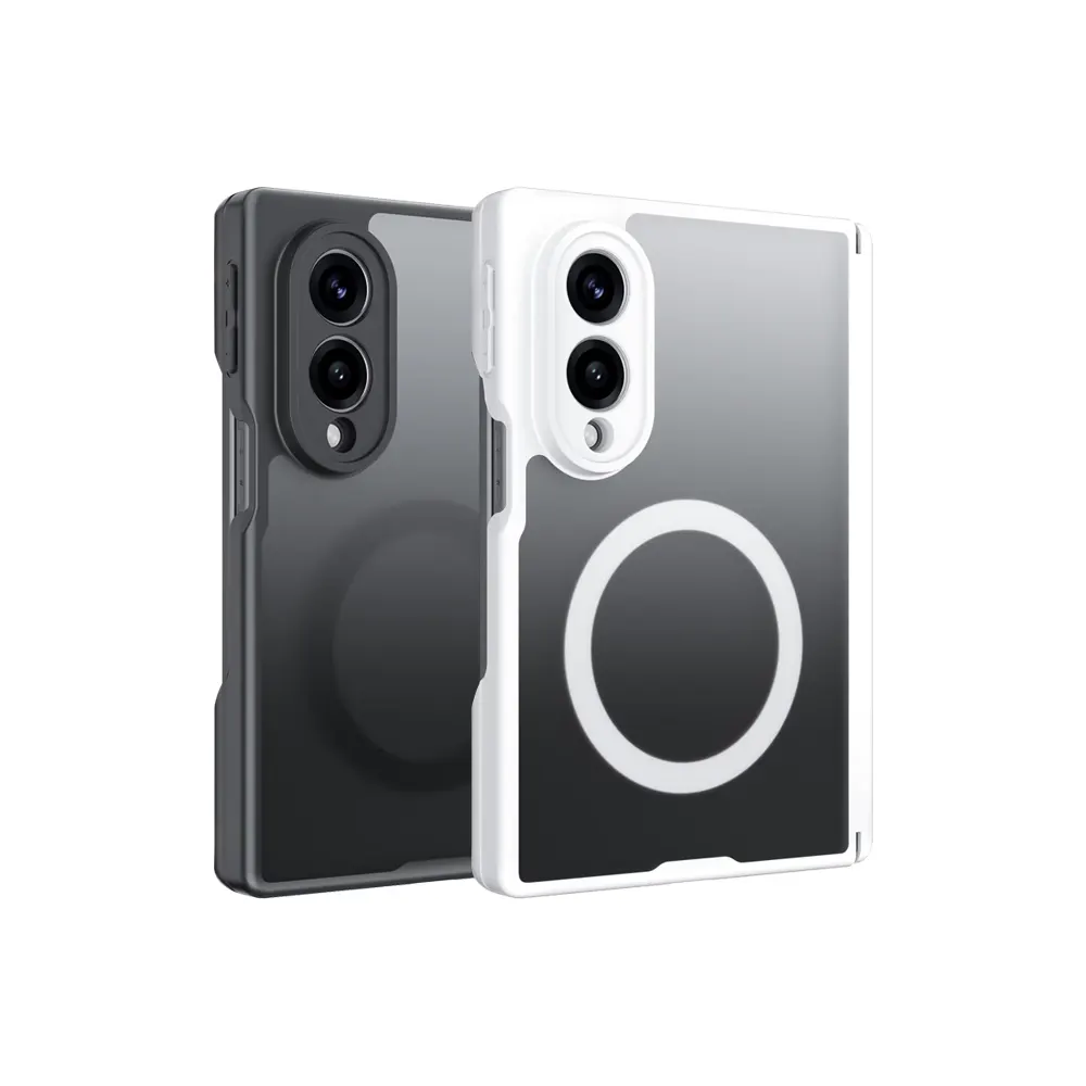 21A Frosted Transparent Magnetic Case For Samsung Z Fold 8 Main Frosted Transparent Magnetic Case For Samsung Z Fold8-1