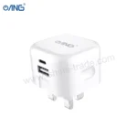 ANG TC77A GaN Dual Port USB-C/USB-A 20W Adaptor (UK Plug)-4