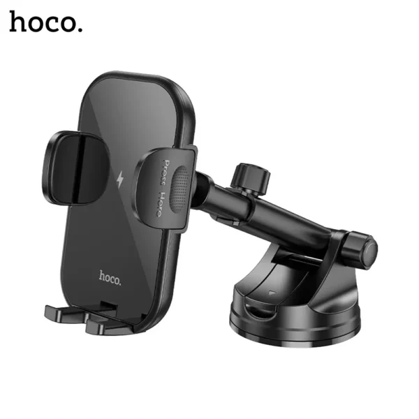 HOCO HW5 Journey Wireless Fast Charging Center Console Car Holder-2