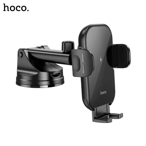 HOCO HW5 Journey Wireless Fast Charging Center Console Car Holder-3