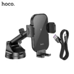 HOCO HW5 Journey Wireless Fast Charging Center Console Car Holder-6