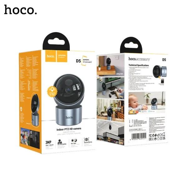 HOCO D5 Indoor PTZ HD Camera-5