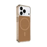 6E Magsafe Halo Ring Stand Case For iPhone 17 Pro 18 Pro Desert Gold