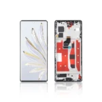 Replacement OLED LCD Screen Display Touch and Digitizer Assembly For Honor 70 Black – With Frame-1