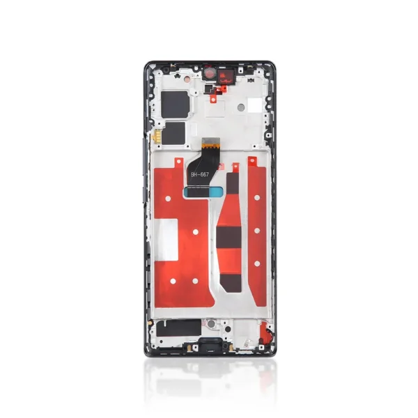 Replacement OLED LCD Screen Display Touch and Digitizer Assembly For Honor 70 Black – With Frame-2