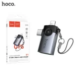 Hoco-UA46D-Victory-2-in-1-USB-Adapter-Lightning-Type-C-Male-to-USB-Female-1