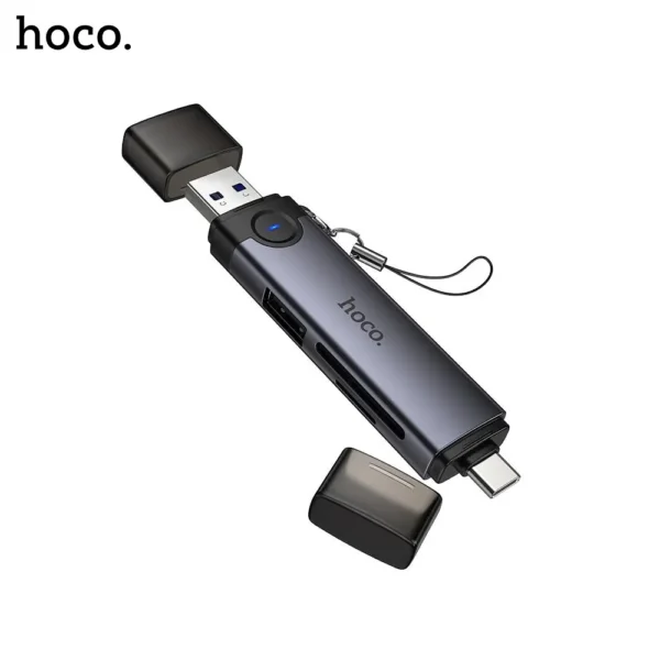 Hoco-HB56-Victory-3-in-1-USB-Type-C-Card-Reader-2