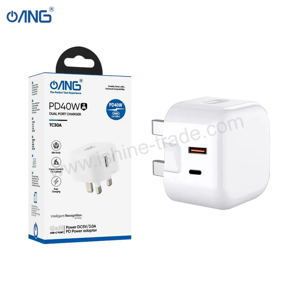 ANG TC30A 1 USB Port QC3.0 + 1 USB-C Port 40W Adaptor-1
