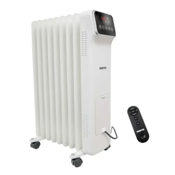 Geepas-GRH28536UK-9-Fin-Remote-Controlled-Electric-Oil-Filled-Radiator-Heater-2