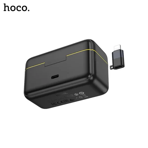 Hoco-L17-Dual-Mic-Wireless-Lavalier-Microphone-with-Magnetic-Clip-6