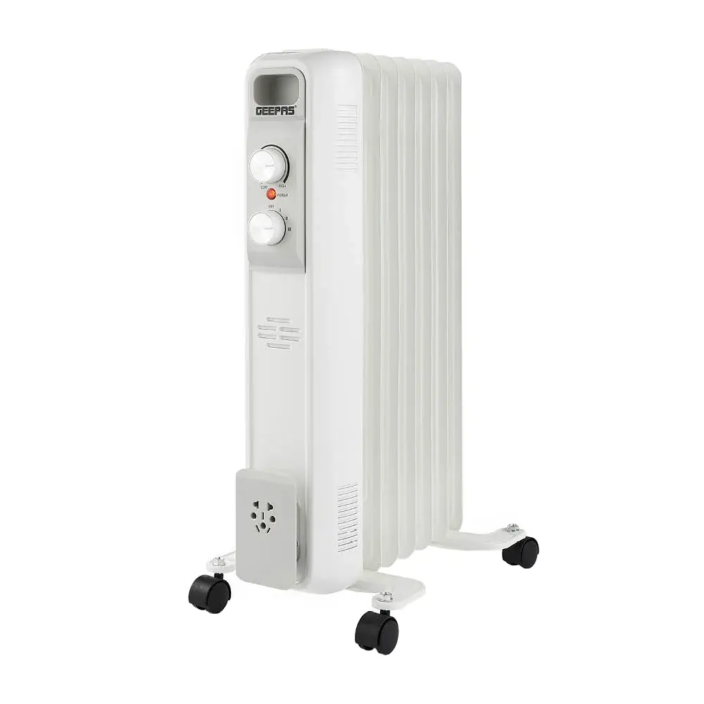 5A Geepas GRH28532UK 7-Fin Portable Oil Filled Electric Radiator Heater Geepas-GRH28532UK-7-Fin-Portable-Oil-Filled-Electric-Radiator-Heater-1