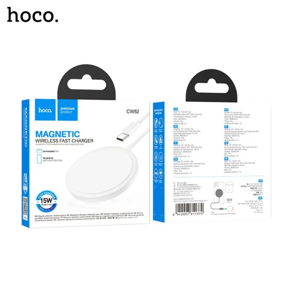 Hoco-CW52-Enjoy-Magnetic-Wireless-Fast-Charger-4
