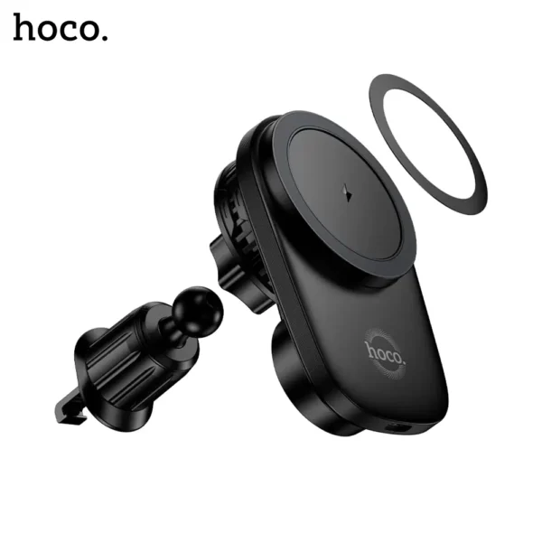 Hoco-HW36-electric-rotating-magnetic-wireless-fast-charging-car-holder-3